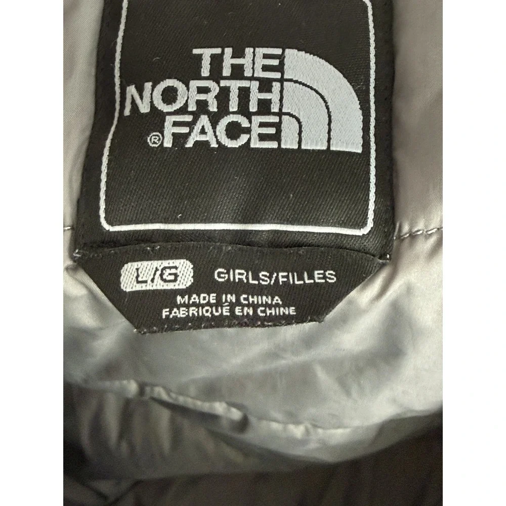 The North Face Jacket Girls Large 14 16 Blue HyVent Removable Hood Parka Coat